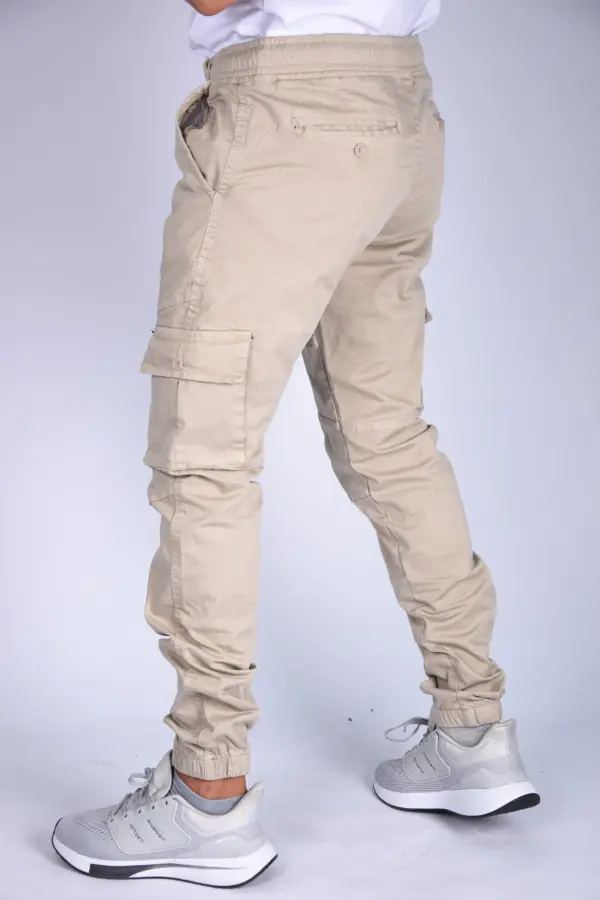 Pantalon jogger Para En toile – Beige-ref-470