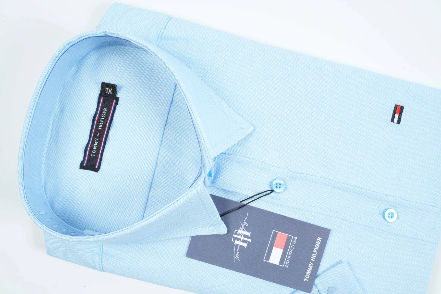 Pack 3 Chemises Tommy Demi-Manches – Chambray Cotton
