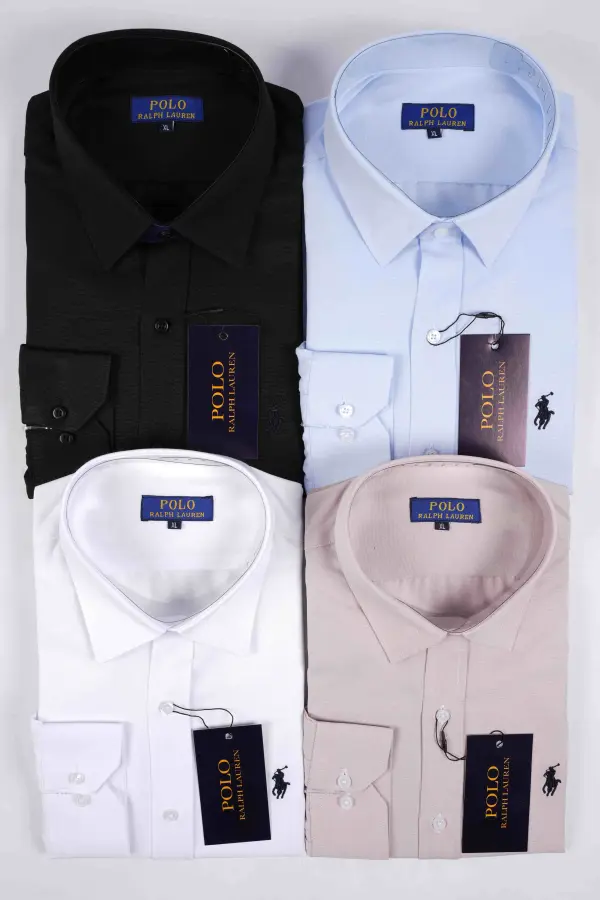 Pack Prestige – 4 Chemises Ralph Lauren Chambray ref-RL466