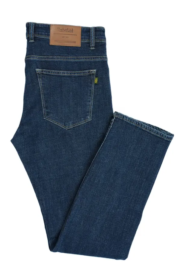 Jean Timberland Bleu foncé 100% Coton Coupe Normal Ref-TB6G551