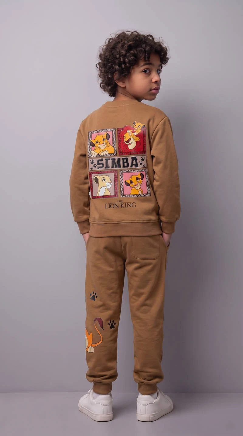 Ensemble 3D Simba Marron  en premuim montonet Turc