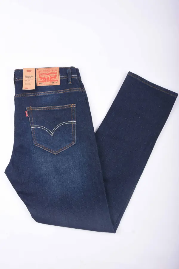 Pack de 3 jeans De luxe coupe Normal  ( Bleu petrole + Bleu clair + Gris )