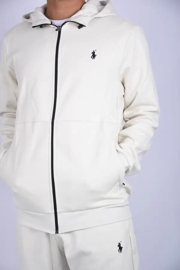 Survêtement Polo en pur coton Ref-RL-Beige-J316