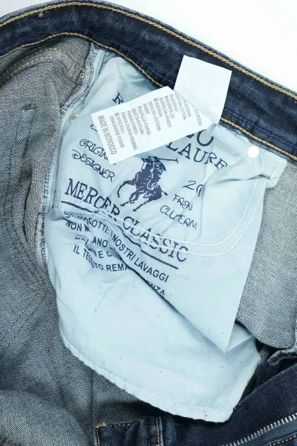 Jean Polo Bleu Sable 100% Coton Coupe Normal Ref-PO55SF31V