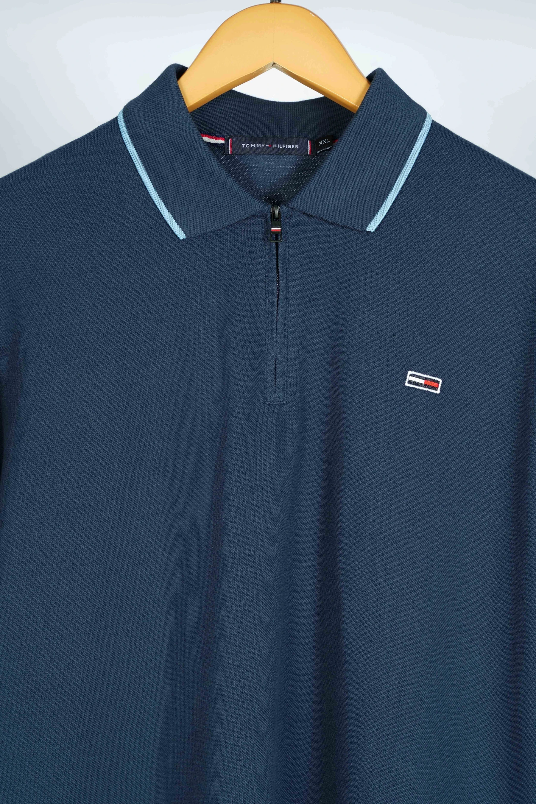 Polo shirt Tommy Demi Zip en coton piqué de Luxe Ref-PTH33N0-V