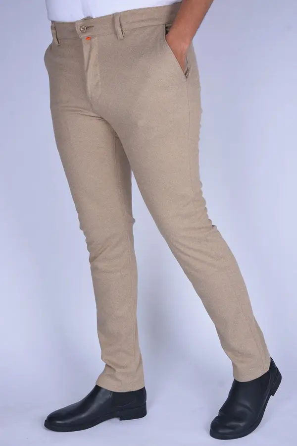 Pantalon BOSS  Slim FIT en coton, cachemire Light stretch Ref-BCX6001 ( Beige )