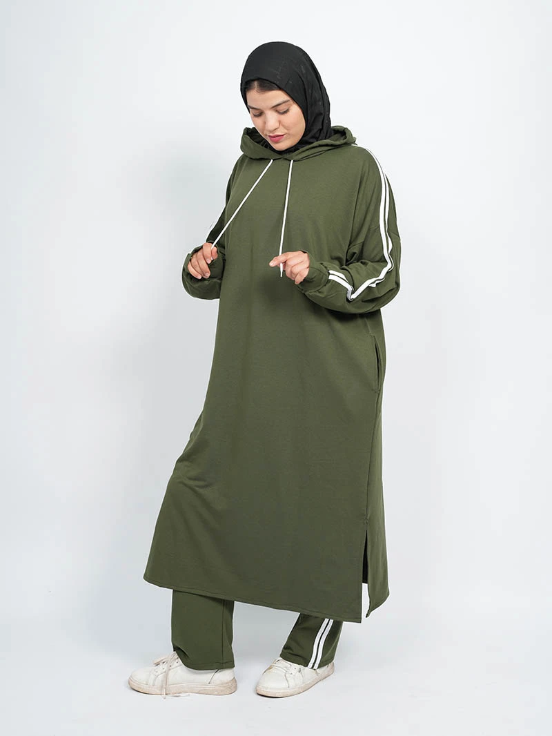 Ensemble Montoni Lycra Capuche longue et pantalon large