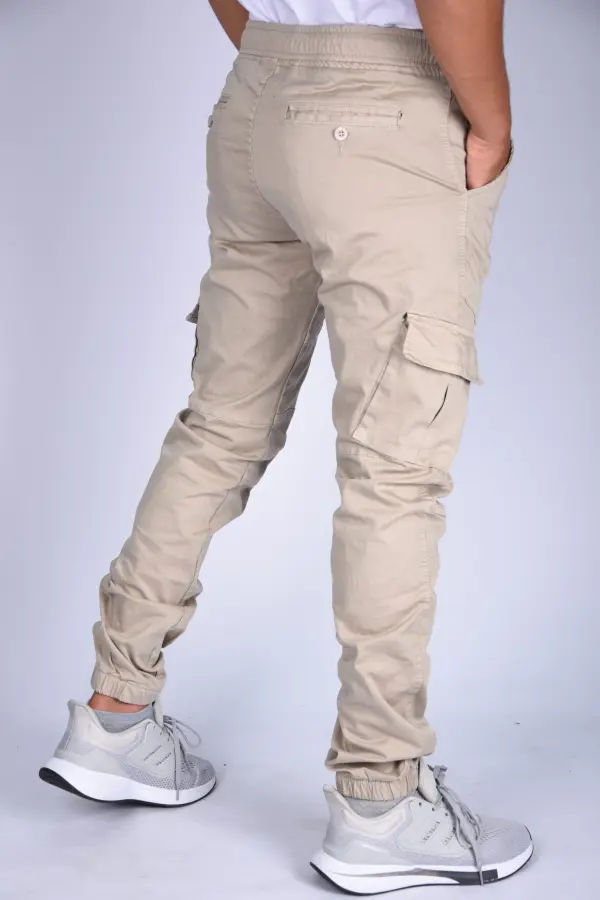 Pantalon jogger Para En toile – Beige-ref-470