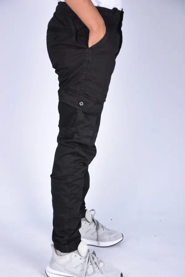 سروال جوغر Para – أسود Pantalon jogger Para En toile – Noir