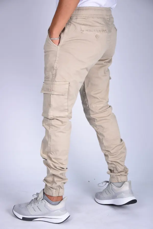 Pantalon jogger Para En toile – Beige-ref-470