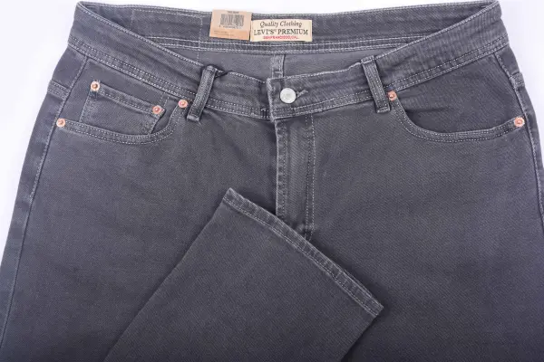 Pack de 3 jeans De luxe coupe Normal  ( Bleu petrole + Bleu clair + Gris )