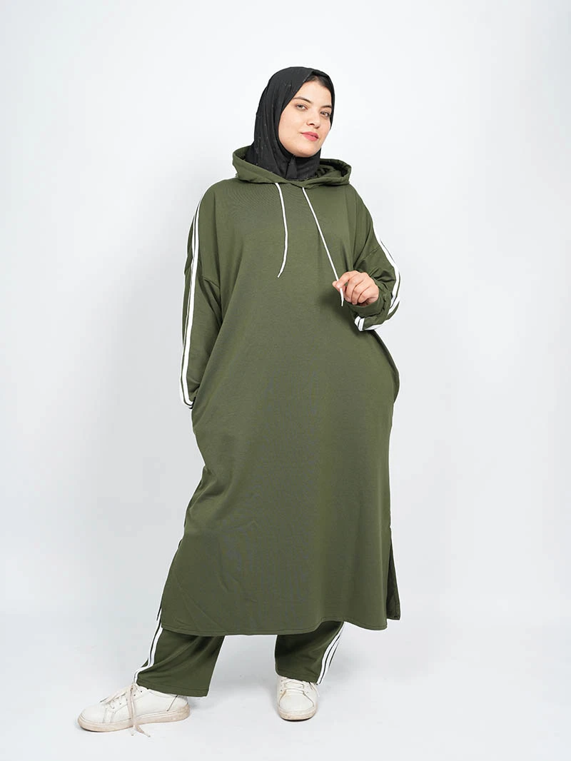 Ensemble Montoni Lycra Capuche longue et pantalon large