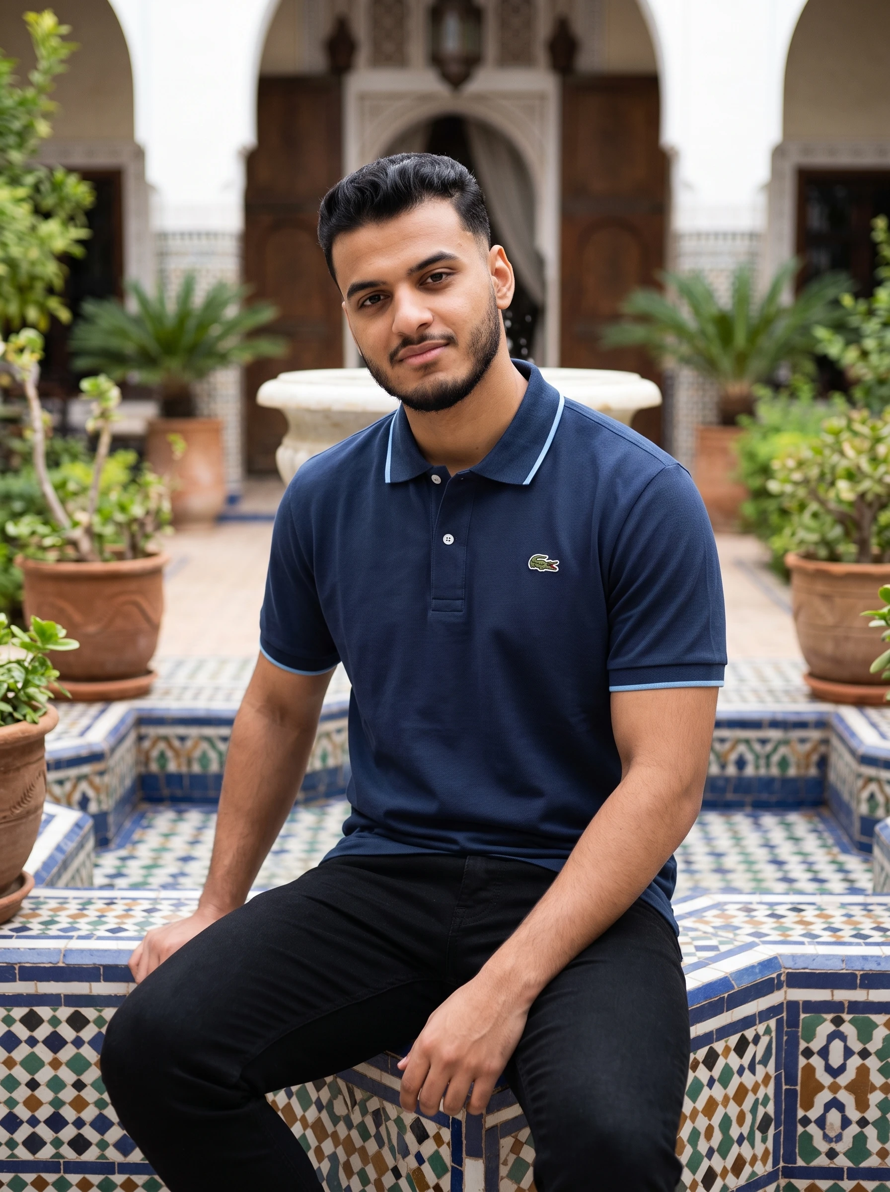 Polo shirt Lacost classic en coton piqué Premuim