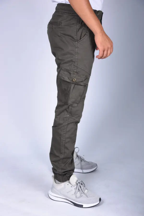 سروال جوغر Para  – أخضر عسكري  Pantalon jogger Para En toile – Vert Militaire