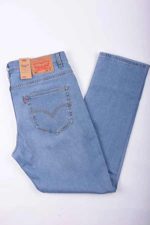 Pack de 3 jeans De luxe coupe Normal  ( Bleu petrole + Bleu clair + Gris )