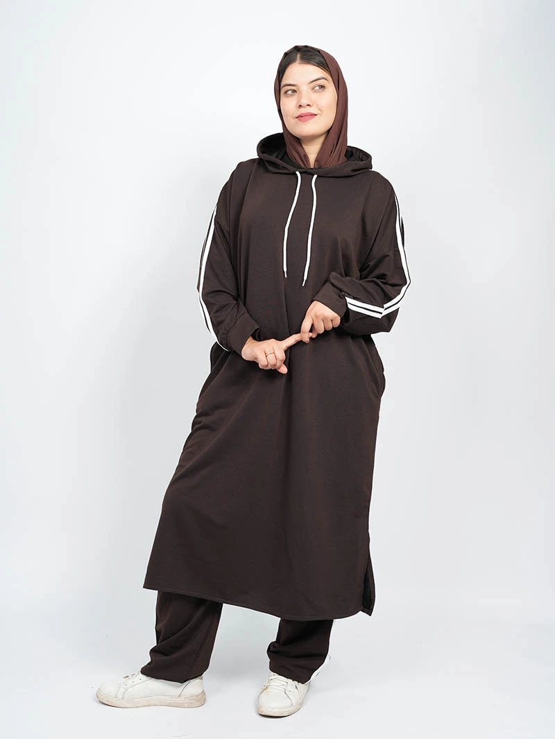 Ensemble Montoni Lycra Capuche longue et pantalon large