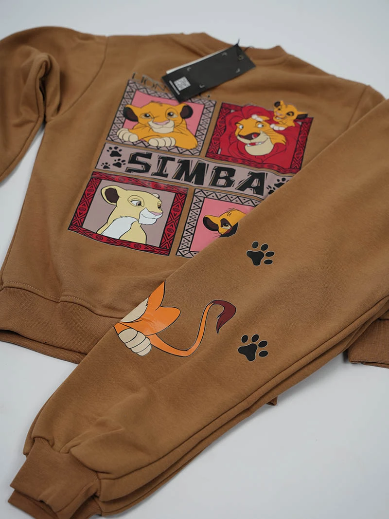 Ensemble 3D Simba Marron  en premuim montonet Turc
