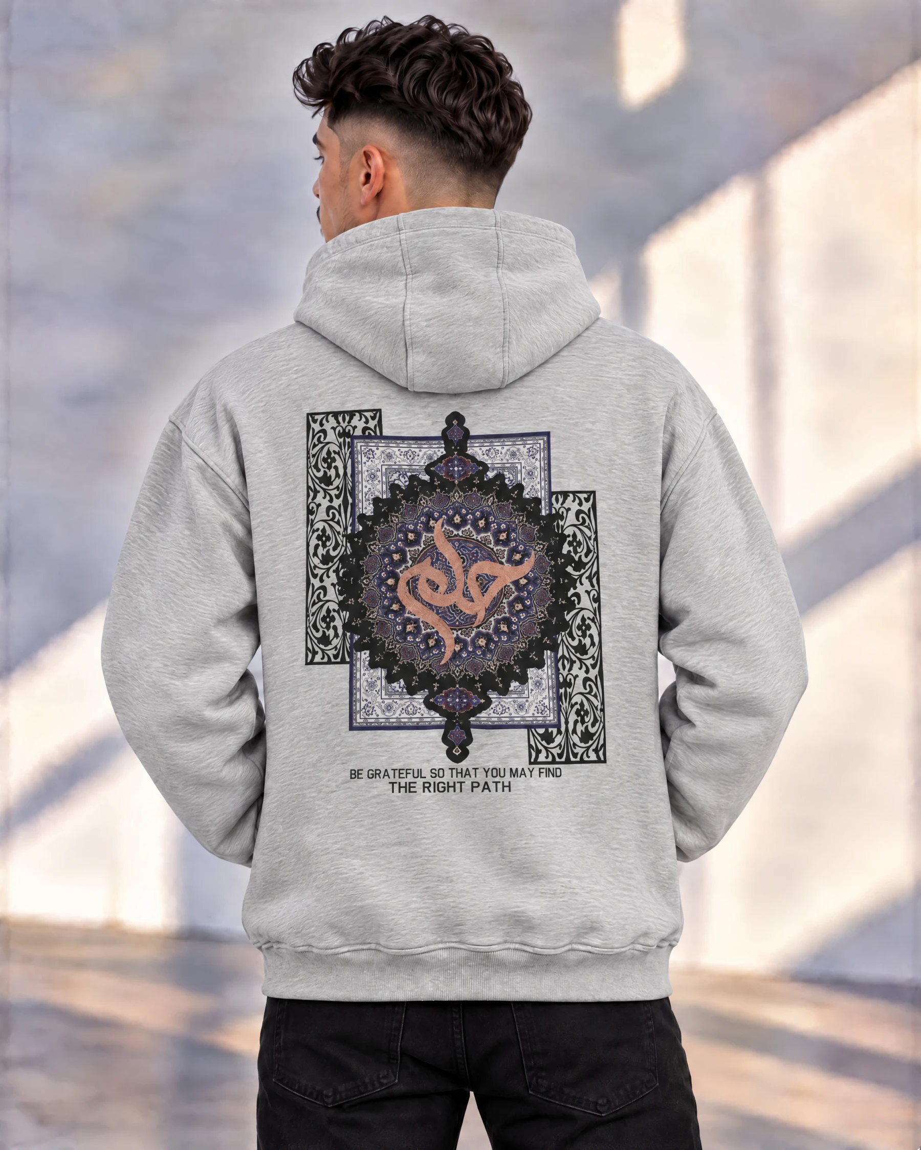 Pack 3 Hoodies Oversize Unisex , Designs Uniques, Impression DTF «ق» «حلم»