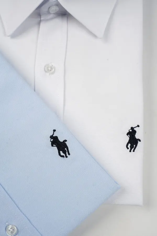 Pack Prestige – 3 Chemises Ralph Lauren 100% Coton ref-RLV7H44A