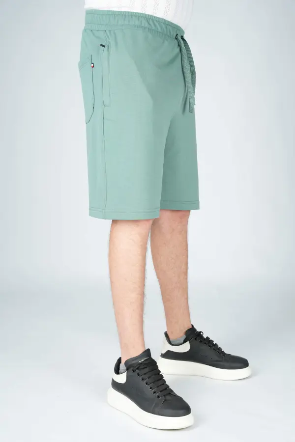 Short Tommy  de jogging en Pur coton legé Ref-TJ18775V