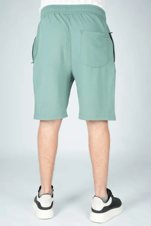 Short Tommy  de jogging en Pur coton legé Ref-TJ18775V