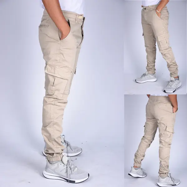 Pack de 3 Cargo en toile Ref-Pck93122 ( Noir+Beige+Vert Militaire)