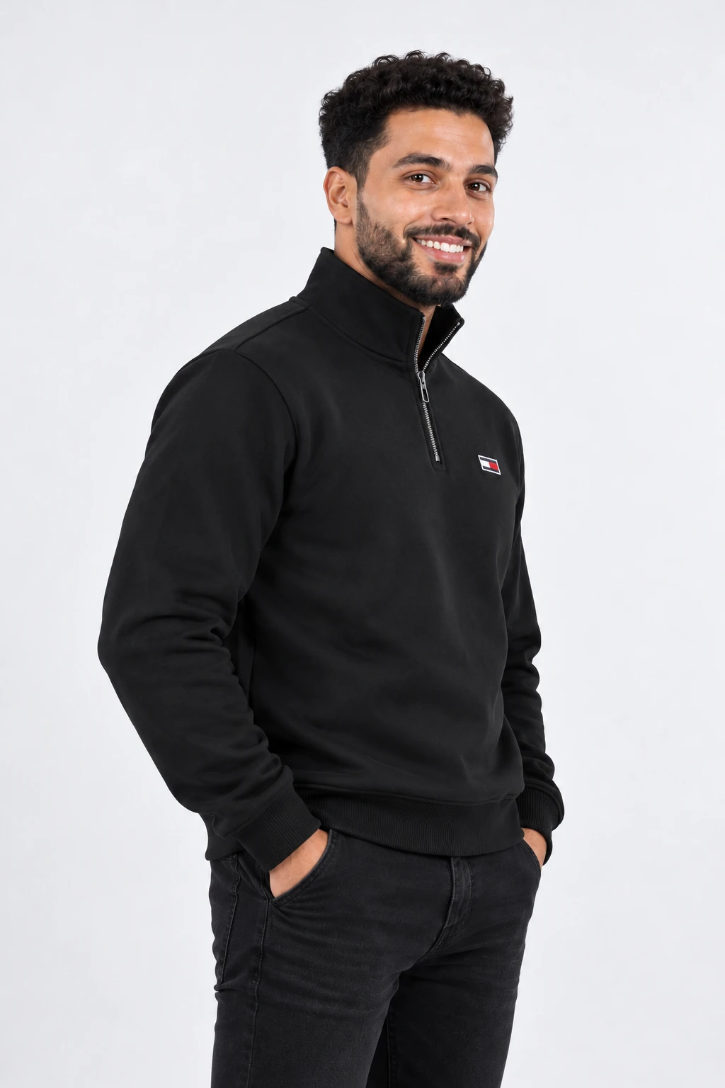 Pack Trio Tommy  Demi-Zip  – 3 Couleurs Premium : Noir, Gris & Beige**