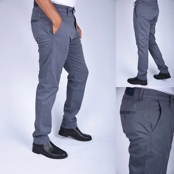 Pack de 3 Pantalons en toile Coupe Normal Ref-Pck7003 ( Gris +Noir+Beige)