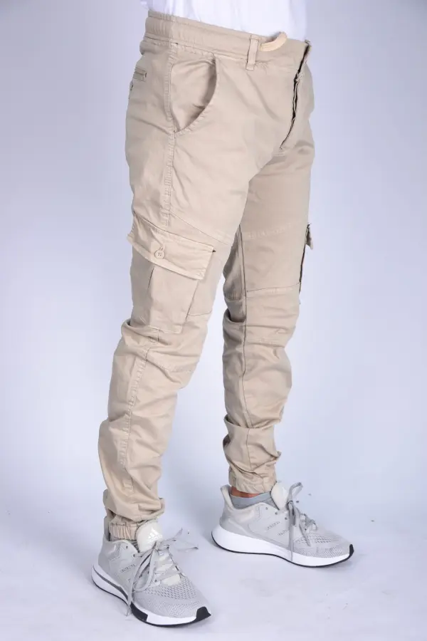 سروال جوغر Para  – بيج   Pantalon jogger Para En toile – Beige