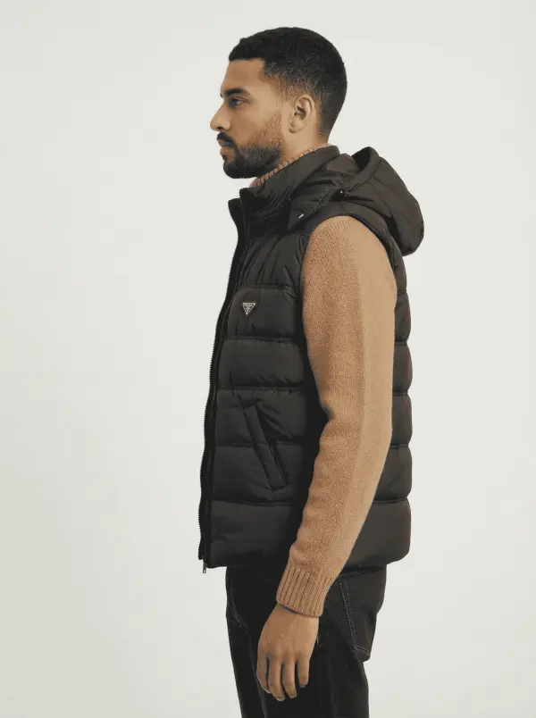 Doudoune Prada Sans Manches Homme Ref: DSM-901 (Capuche Amovible)