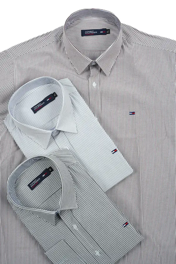 Pack Des Boss – 3 Chemises Tommy Rayée 100% Coton Oxford Ref-TC6331S