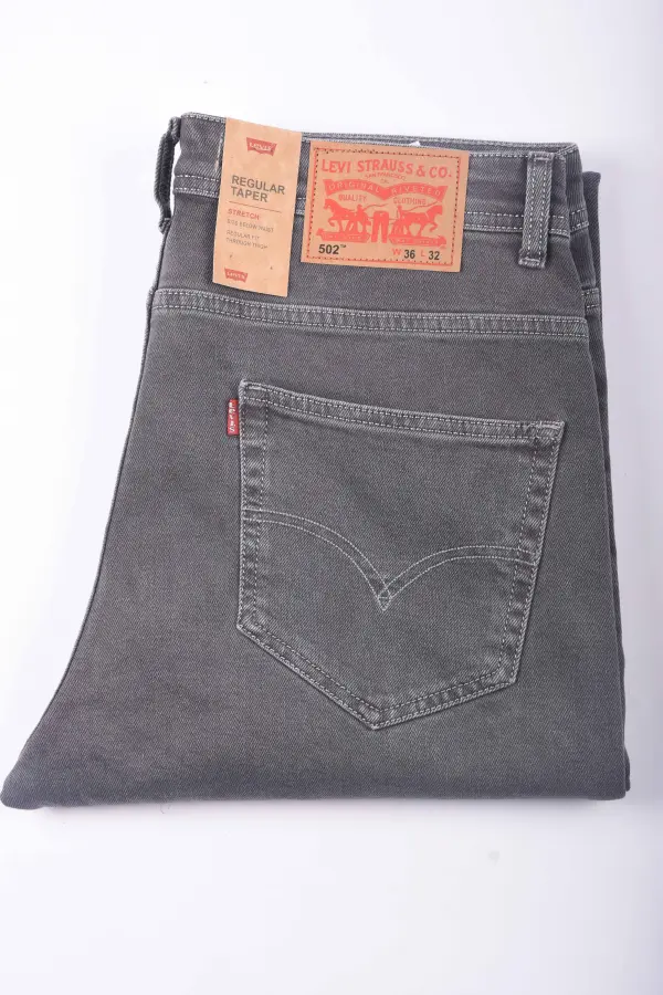 Pack de 3 jeans De luxe coupe Normal  ( Bleu petrole + Bleu clair + Gris )