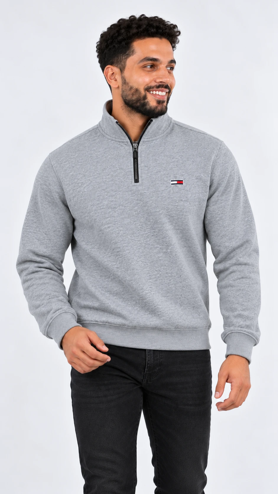 Pack Trio Tommy  Demi-Zip  – 3 Couleurs Premium : Noir, Gris & Beige**