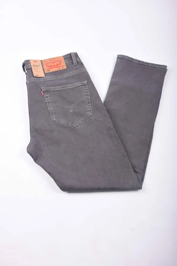 Pack de 3 jeans De luxe coupe Normal  ( Bleu petrole + Bleu clair + Gris )