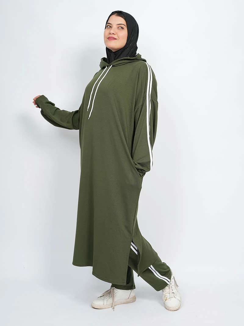 Ensemble Montoni Lycra Capuche longue et pantalon large