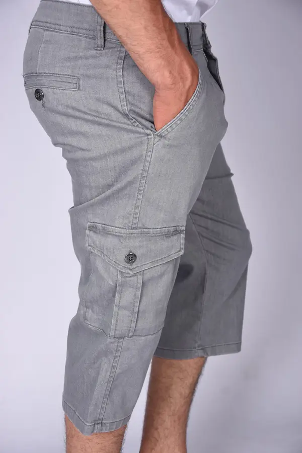 Pantacourt Massimo En Jeans Léger Ref-PA63280 ( Gris )
