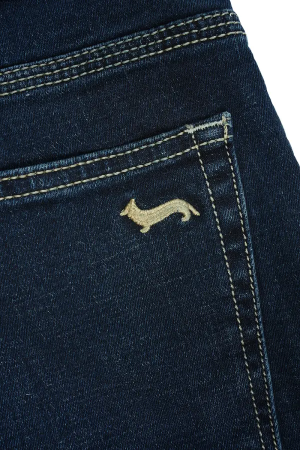 Jean Harmont&Blaine® Bleu Foncé 100% Coton Coupe Normal Ref-HB00942D