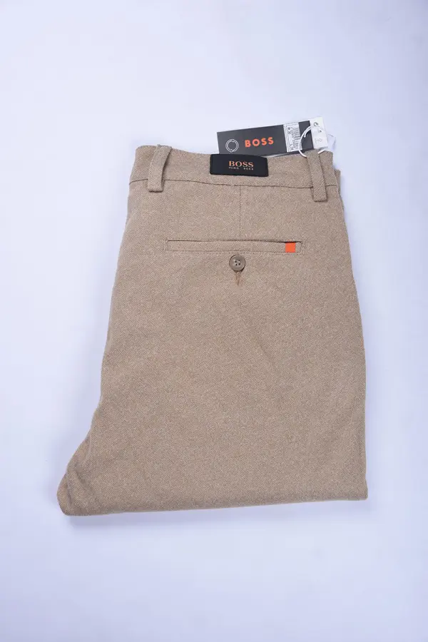 Pantalon BOSS  Slim FIT en coton, cachemire Light stretch Ref-BCX6001 ( Beige )
