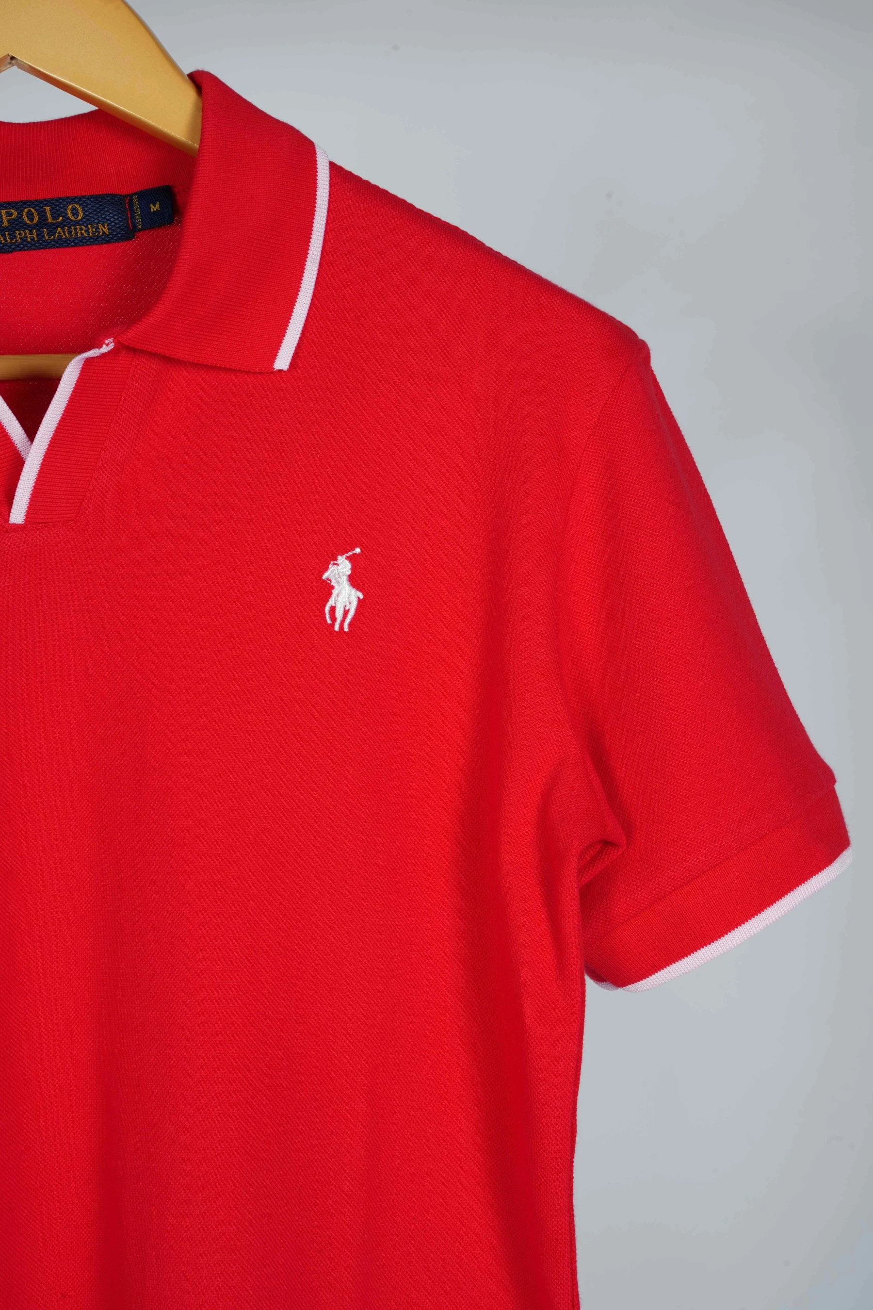 Polo shirt Ralph Lauren col V en coton piqué Premuim