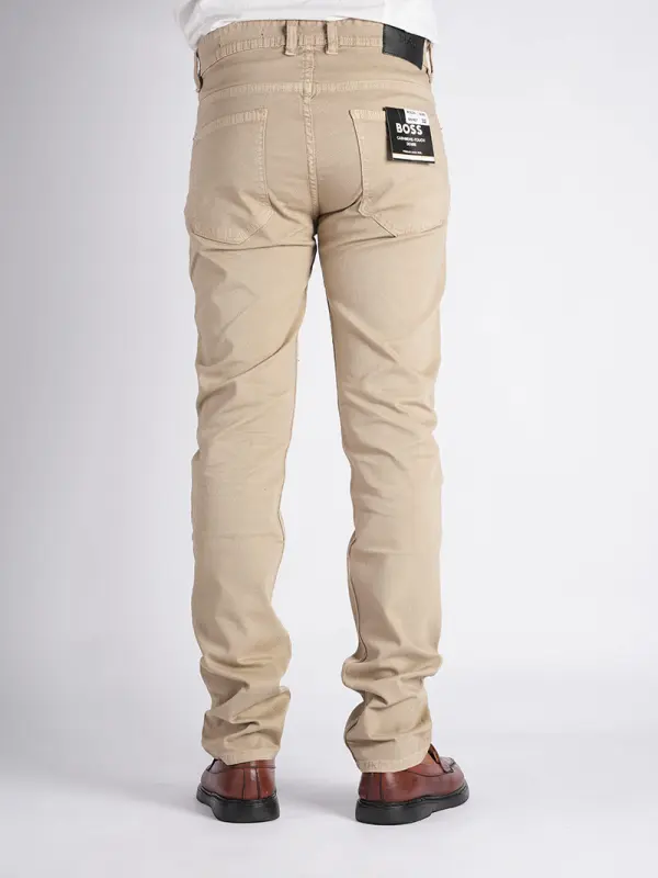 Pantalon en toile piqué léger 100% coton Coupe Normal Ref-HV5ZZ31P ( Biege )
