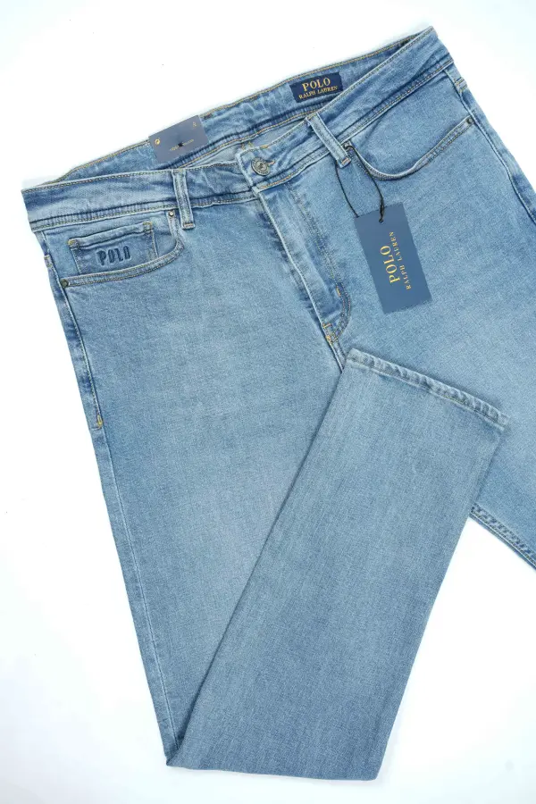 Jean Polo Bleu Clair 100% Coton Coupe Normal