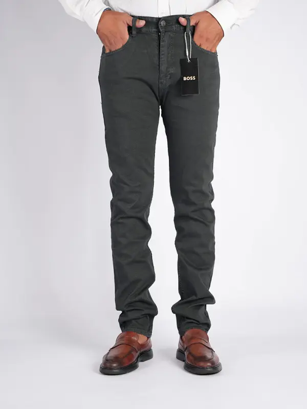 Pantalon en toile piqué léger 100% coton Coupe Normal Ref-HV5ZZ31P ( Gris )