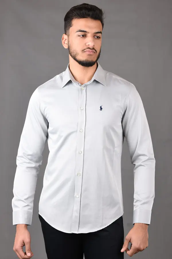 Pack de 4 Chemises Ralph En pur Coton Ref-Pck122330 ( Noir + Blanche + Beige + Bleu ciel )