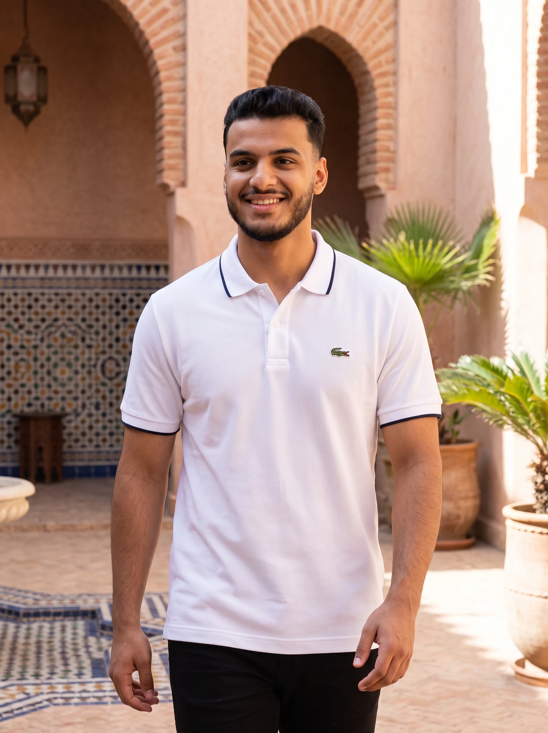 Polo shirt Lacost classic en coton piqué Premuim