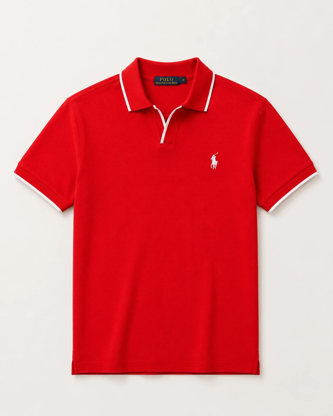 Polo shirt Ralph Lauren col V en coton piqué Premuim