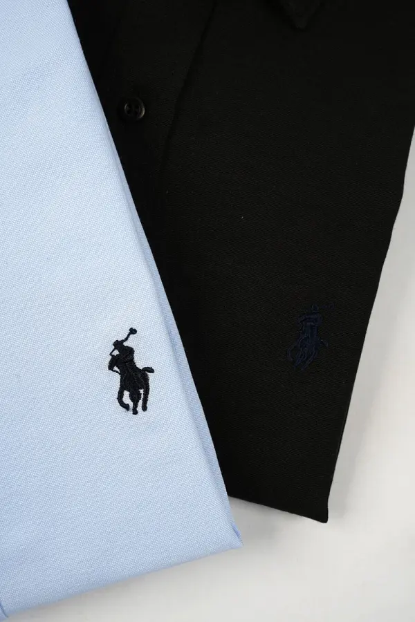 Pack Prestige – 3 Chemises Ralph Lauren 100% Coton ref-RLV7H44A