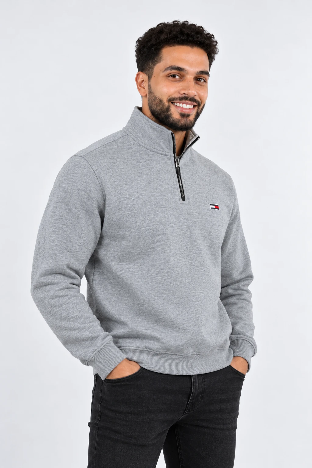 Pack Trio Tommy  Demi-Zip  – 3 Couleurs Premium : Noir, Gris & Beige**