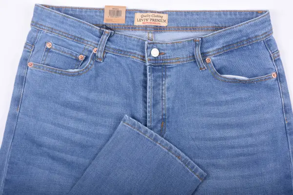 Pack de 3 jeans De luxe coupe Normal  ( Bleu petrole + Bleu clair + Gris )