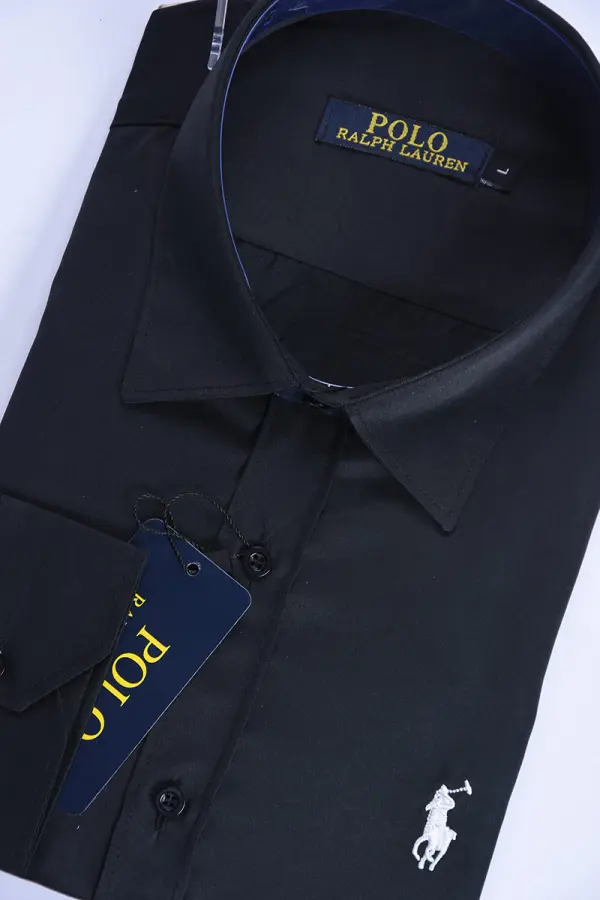 Chemise Ralph En pur Coton Ref-RS8701 ( Noir )